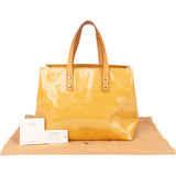 Louis Vuitton Yellow Vernis Monogram Reade PM Handbag