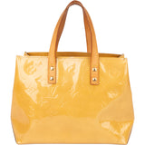 Louis Vuitton Yellow Vernis Monogram Reade PM Handbag