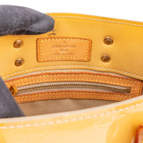 Louis Vuitton Yellow Vernis Monogram Reade PM Handbag