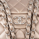 Chanel Quilted Lambskin Jumbo Double Flap Crossbody Bag