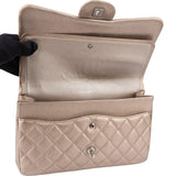 Chanel Quilted Lambskin Jumbo Double Flap Crossbody Bag