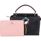Fendi Bicolor Leather Flowerland 2 in 1 Dotcom Handbag