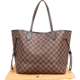 Louis Vuitton Monogram Damier Ebene Neverfull MM Shoulder Bag