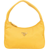 Prada Yellow Nylon Triangle Vintage Re-Edition Handbag