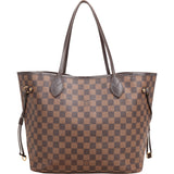 Louis Vuitton Monogram Damier Ebene Neverfull MM Shoulder Bag