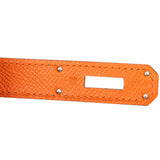 Hermès Orange Epsom Leather Palladium Birkin 30 Handbag
