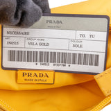 Prada Yellow Nylon Triangle Vintage Re-Edition Handbag