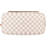 Louis Vuitton Damier Azur Monogram Neverfull MM Shopper Handbag