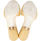 Chanel Quilted Lambskin CC Sandals (38)