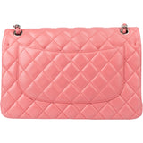 Chanel Quilted Lambskin Jumbo Double Flap Crossbody Bag