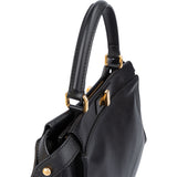 Fendi Black Leather Peekaboo Handbag