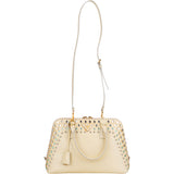 Prada Patent Leather Saffiano Crystal Vitello Handbag