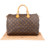Louis Vuitton Canvas Monogram Speedy 35 Handbag