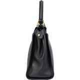 Fendi Black Leather Peekaboo Handbag