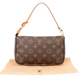 Louis Vuitton Canvas Monogram Pochette Accessoire Handbag