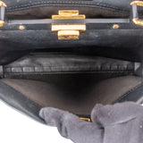 Fendi Black Leather Peekaboo Handbag