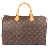 Louis Vuitton Canvas Monogram Speedy 35 Handbag