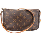 Louis Vuitton Canvas Monogram Pochette Accessoire Crossbody Bag