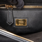 Fendi Black Leather Peekaboo Handbag