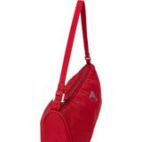 Prada Rouge Nylon Triangle Mini Handbag
