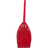 Prada Rouge Nylon Triangle Mini Handbag