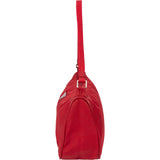 Prada Rouge Nylon Triangle Mini Handbag
