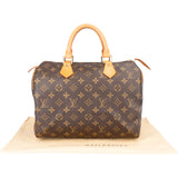 Louis Vuitton Canvas Monogram Speedy 30 Handbag