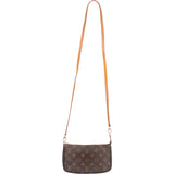 Louis Vuitton Canvas Monogram Pochette Accessoire Crossbody Bag