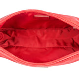 Prada Rouge Nylon Triangle Mini Handbag