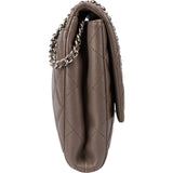 Chanel Quilted Caviar Leather Single Flap Shoulder Bag