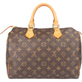 Louis Vuitton Canvas Monogram Speedy 30 Handbag