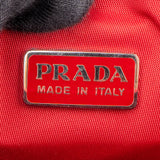 Prada Rouge Nylon Triangle Mini Handbag