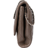 Chanel Quilted Caviar Leather Single Flap Shoulder Bag