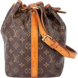 Louis Vuitton Canvas Monogram Sac Noe Petit Shoulder Bag