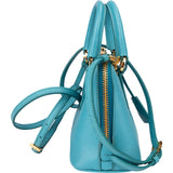Prada Blue Saffiano Leather Mini Promenade Handbag