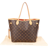 Louis Vuitton Canvas Monogram Neverfull MM Shopper Handbag