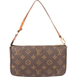 Louis Vuitton Canvas Monogram Pochette Accessoire Handbag