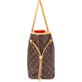 Louis Vuitton Canvas Monogram Neverfull MM Shopper Handbag