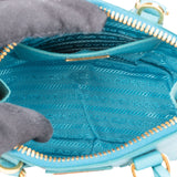 Prada Blue Saffiano Leather Mini Promenade Handbag