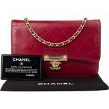 Chanel Quilted Goatskin Wallet On Chain Crossbody Bag