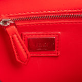 Fendi Red Leather Spikes Mini Peekaboo Handbag