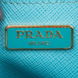 Prada Blue Saffiano Leather Mini Promenade Handbag