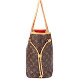 Louis Vuitton Canvas Monogram Neverfull MM Shopper Handbag