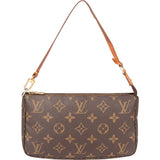 Louis Vuitton Canvas Monogram Pochette Accessoire Handbag