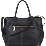 Prada Black Calf Leather City Handbag