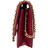 Chanel Quilted Goatskin Wallet On Chain Crossbody Bag