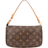 Louis Vuitton Canvas Monogram Pochette Accessoire Handbag