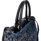 Prada Tricolor Braided Leather City Handbag