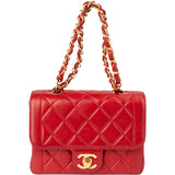 Chanel Quilted Lambskin 24K Gold Single Flap Shoulder Bag