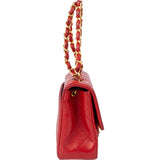 Chanel Quilted Lambskin 24K Gold Single Flap Shoulder Bag